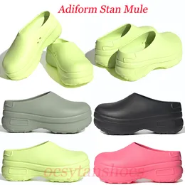 Kutu Tasarımcı Sandalet ile Erkek Kadın Slaytlar Kaydırıcıları Platform İzleyicileri Adifom Stan Smith Clogs Ayakkabı Açık İç Mekan Adalı Stan Mule Nedensel Ayakkabılar