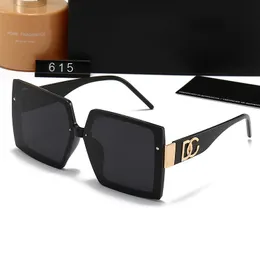 Damen-Designer-Sonnenbrille, Original-Brille, Outdoor-Sonnenbrille, luxuriöser PC-Rahmen, modische klassische Damenspiegel für Damen und Herren, Brille mit Box