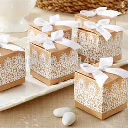 Geschenkpapier 50 Stück Blumenmuster Papier Süßigkeitenboxen mit Band Babyparty Geburtstag Hochzeit Gefälligkeiten Lieferungen