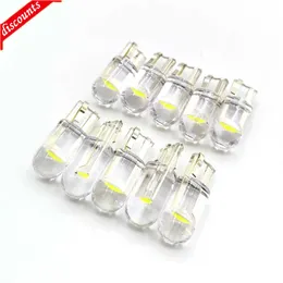 새로운 10X 2021 NEW EST W5W LED T10 CAR LIGHT COB 유리 6000K 화이트 오토 자동차 번호판 램프 돔 읽기 DRL 전구 스타일 12V