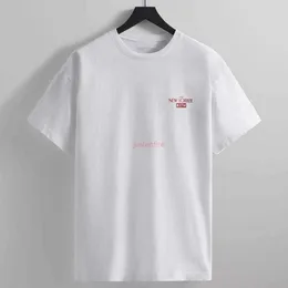 디자이너 패션 의류 티 Tshirts Kith New Yorker Collection Cotton Sleeve Fashion Collett Cotton Streetwear Sportswear Tops Rock Hip Hop Tsh