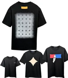 Nova camiseta masculina de luxo de algodão puro com estampa de letras 100% algodão puro Top casual 3 cores camiseta tamanho asiático M-XXXL