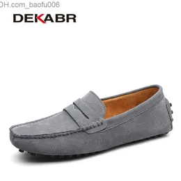 Chaussures habillées Chaussures habillées DEKABR Marque Mode Été Style Doux Mocassins Hommes Mocassins Haute Qualité En Cuir Véritable Appartements Gommino Conduite Z230706