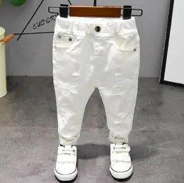 Jeans Children s pants Chorus Clothing Pure White Black Students Contest Straight Baby Boys Comfortable Latin Dance Trousers 230704