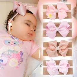 Аксессуары для волос Детские рожденные шифоновые цветочные головные повязки Headwrap Girls Mini Bowknot Baby Headwear Toddlers FD45