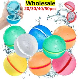 Sand Play Water Fun Magnético Reutilizável Balões de Água Recarregáveis Balão de Água de Enchimento Rápido Auto-vedante Bomba de Água Splash Balls para Piscina Infantil 230704