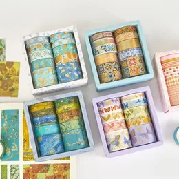 Klebebänder, 10 Stück, Van Gogh Washi Tape Set, Washi Masking, dekorative Klebebänder für DIY-Dekor, Planer, Scrapbooking, selbstklebende Schulparty-Zubehör 230703