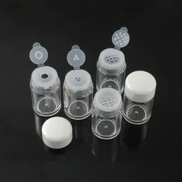 10ml Clear Empry Cosmetic Sifter Loose Powder Jars Container Screw Lid DIY 병 메이크업 도구 리필 가능한 병 F3527 FWBTE