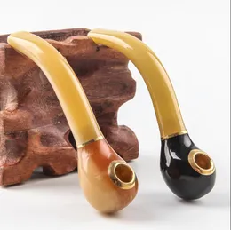 Rökrör Mini Small Resin Horn Pipe Portable Pipe