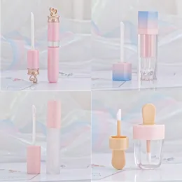 Pink Lip Gloss Tint Plastic Tubes DIY Makeup Big Lipgloss Lipstic Lipstick Case Beauty Packaging F2286 FQUWR