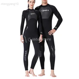 Kombinezony Drysuits 3mm neoprenowy kombinezon damski pełny kombinezon nurkowanie Surfing pływanie termiczny strój kąpielowy Rash Guard-różne rozmiary HKD230704