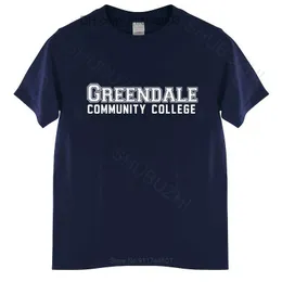 T-shirt da uomo T-shirt da uomo T-shirt da uomo in cotone estivo di marca Maglietta unisex Greendale Community College v Show Series Z230705