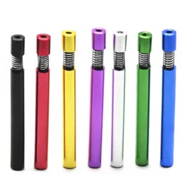 Smoking Pipes Cigarette holder metal small pipe with a length of 82mm, multi-color selection, spot wholesale small pipe smoking set