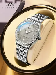 Women S Watch Carnival Brand High End Series серия IW Sapphire Mechanical Watch Женщины из нержавеющей стали роскошной движения Miyota Автоматические женщины 230703