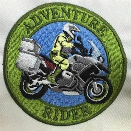 New Arrival Adventure Rider Patches MC Motorcykel Broderad Iron On Brodery Patch on Bag Jacka 290k