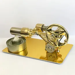 Other Home Garden Mini Air Stirling Engine Motor Model Stream Power Physics Experiment Educational Science Toy Gift for Children 230703