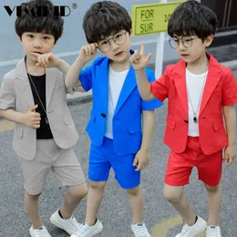 정장 vimikid 소년 가을 New Gentleman Suit 재킷 + 셔츠 + 바지 3 조각 코트 긴 슬리브 탑 가디건 패션 세트 K1HKD230704