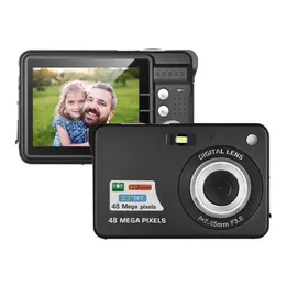Videocamera digitale 1080P Videocamera 48MP Anti-shake Zoom 8X Schermo LCD da 2,7" Face Detact Batteria incorporata per bambini Adolescenti