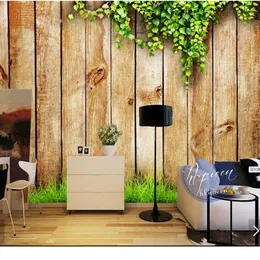 Wallpapers Custom Texture Wallcoverings Wood Grain Decorative Wall Painting For Living Room Bedroom TV Backdrop Wallpaper