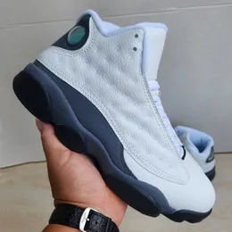 Jumpman 13 Blue Grey Basketball Shoes Sneakers 13s Wheat Wolf Grey Black Cat Flint French Blue Hyper Royal Bred Mens Trainers Sneakers