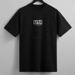 Modne ubrania od projektantów Tees Tshirts Kith x Daniel Arsham Fossil Box T-shirt z czystej bawełny z krótkim rękawem Oddychająca bawełniana odzież uliczna Odzież sportowa Topy Rock Hip hop TSh