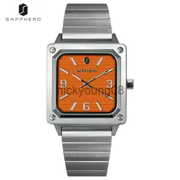 Wristwatches SAPPHERO Square Women Fashion Ladies es Stainless Steel Clock Japan Quartz Movement Minimalism Female Wrist 0703