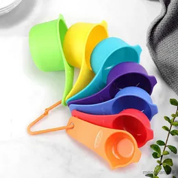 Measuring Tools Set Measuring Spoon Buckle Ring Design Clear Scale Coffee Scoop Food Grade Comfortable Grip Measuring Scoop Set Kitchen Gadget R230704