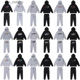 Men's Tracksuits Trapstar London Sweater Suit Hoodies Embroidered Shooters Sweatshirt Trousers Sportswear Streetwear Pullover Casual Clothes