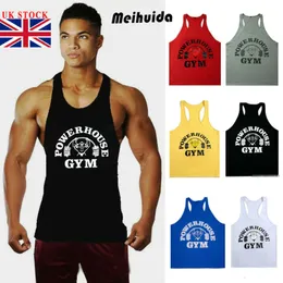 Męskie podkoszulki UK Fashion Men Print Style Gym Casual Sports Dress Podkoszulek Tank Top Tee Stringer Kulturystyka YBack Muscle Fitness Vest 230704