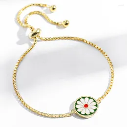 Pendant Necklaces ZHOUYANG Daisy Flower Bracelet For Women 2023 Romantic Choker Daily Birthday Gift Girls Fashion Jewelry KBH385