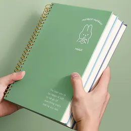 Not defterleri 300 sayfa kawaii A4 satır bobin spiral defter bağlayıcı dergi gündem planlayıcı not defteri kitap okul kırtasiye tedarikçileri 230704