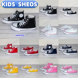 Детская обувь на каждый день в стиле 1970-х годов, красная, черная, белая, розовая, желтая, синяя, детская, молодежная, для малышей, евро 24–35