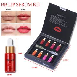 Ruj Koreli BB Dudak Serum Krem Kırpma Kiti Ampoule Başlangıç ​​Gloss Pigment Boyama için Nemli Microbeedle 230703