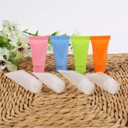 5ml 10ml Empty Refillable Plastic Soft Tube Sample Bottle Squeeze Cosmetic Container Screw Lids Bottle for Shampoo Shower Gel Body Lotion