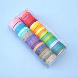 Наклейки для ногтей 20 Rolls Glitter Tape Paper Capes Diy Декоративная этикетка для офисной школы (случайный цвет)