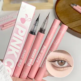 Lidschatten-Liner-Kombination, ultrafeiner Eyeliner-Stift, flüssiger Eyeliner, wasserfest, wischfest, schnell trocknend, 12-Stunden-Haltbarkeit, Eyeliner, einfach zu verwendendes Augen-Make-up, 230703