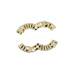 Designer Brooch Women Enamel foliage With Stamp Pins 18K Gold Plated special offer Men Brand Letter Inlay Crystal Rhinestone Jewelry Brooch Charm