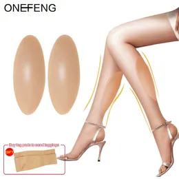 Forma piersi ONEFENG Silikonowe nakładki na nogi Silikonowe podkładki na łydki na krzywe lub cienkie nogi Body Beauty Factory Direct Supply Leg Silikon 230703