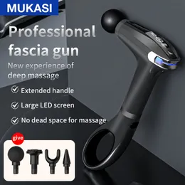 Massageador de Corpo Inteiro Pistola de Massagem Profissional Fitness Estendido Toque Músculo Profundo para Alívio de Dor nas Costas e Pescoço 230704