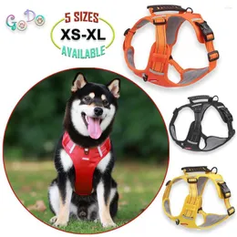 Collari per cani Imbracatura per cani di taglia piccola, media e grande a prova di esplosione Cinturino pettorale regolabile per animali domestici con manico Gilet riflettente durevole Accessori