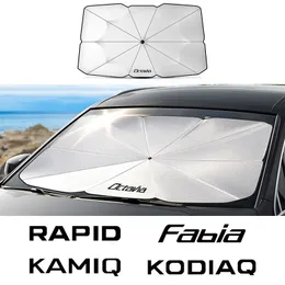Skoda Octavia Fabia Rapid Superb kodiaq scala karoq citigo kamiq enyaq 230704의 쉐이드 윈드 실드 우산 앞 햇빛