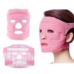 Dispositivos de cuidados faciais Máscara de gel de calor de gelo Turmalina com ímãs de massagem de ponto de acupuntura Para e máscara de frio Pele firme Eliminar bolsas nos olhos Cuidados com a pele 230703