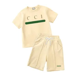 In stock Designers Clothes Toddler Baby Boys and girls Clothing Sets Summer Baby Short-Sleeve T Shirt Shorts 2PCS Costume For Kids Clothes Tracksuit