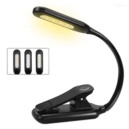 Lampade da tavolo 9 LED Book Light per la lettura a letto con 3 luminosità Easy Clip On Lamp