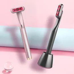 Home Beauty Instrument Upgraded Therapeutic Warmth Face Massage Red LED Light 4-in-1 Skincare Tool Wand Reduce Wrinkles Anti-Aging Face Care Tools 230703