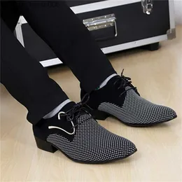 Anzugschuhe, Anzugschuhe für Herren, Leder, prägnant, für Herren, Business, spitz, kariert, Schwarz, atmungsaktiv, formell, Hochzeit, Basic, Herren-Slipper Z230704