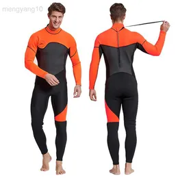 Wetsuits Drysuits Neoprene 3mm Wetsuit Windsurf Men Underwater Fishing Scuba Diving Spearfishing Swimming Kitesurf Surf Clothes Wet Suit Wakeboard HKD230704