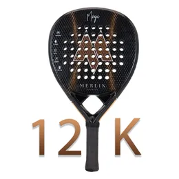 テニスラケット Padel ラケット Padel バッグカバー付き 3 K/12 K カーボンファイバーパワーフォーム女性男性トレーニングアクセサリーパドルラケット 230703