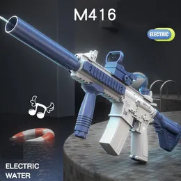 Gun Toys Water Gun Electric Toy High Pressure Full Auto M416 Rifle Water Guns For Adults Boys Girls Summer Games Beach Pool Toys 230703