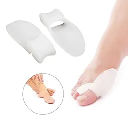 2 pçs/par gel protetor de dedo do pé silicone joanete espalhador de dedão do pé hálux valgo protetor almofada para cuidados com os pés